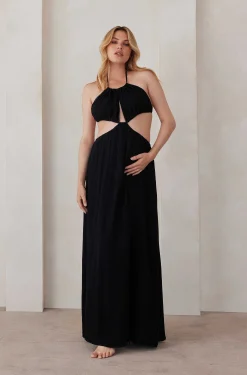 BUMPSUIT Cut Out Linen Dress| Dresses