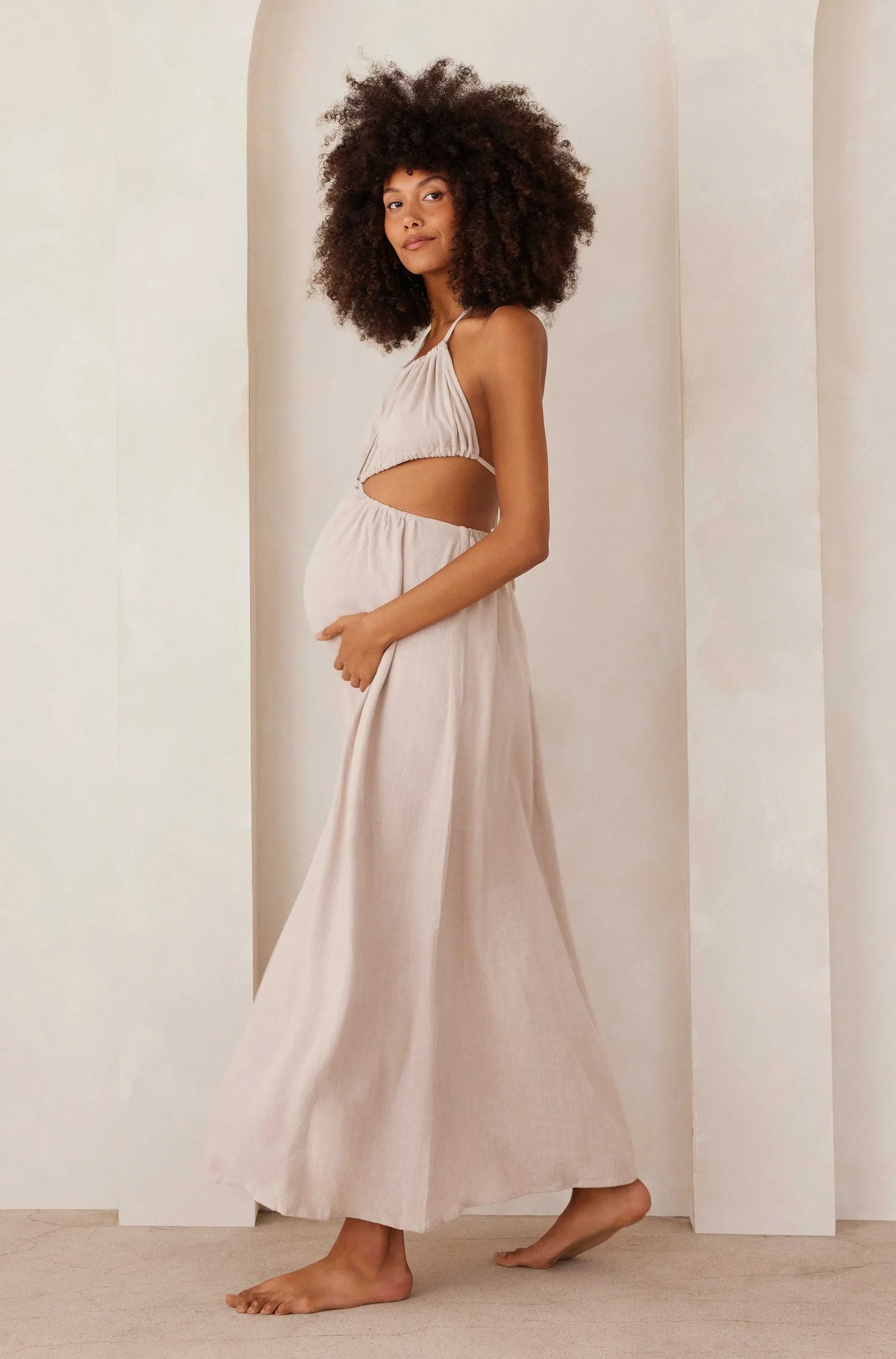 BUMPSUIT Cut Out Linen Dress| Dresses