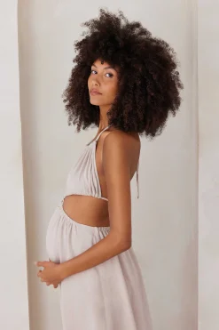 BUMPSUIT Cut Out Linen Dress| Dresses