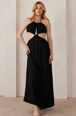 BUMPSUIT Cut Out Linen Dress| Dresses