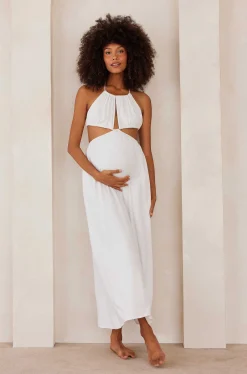 BUMPSUIT Cut Out Linen Dress| Dresses