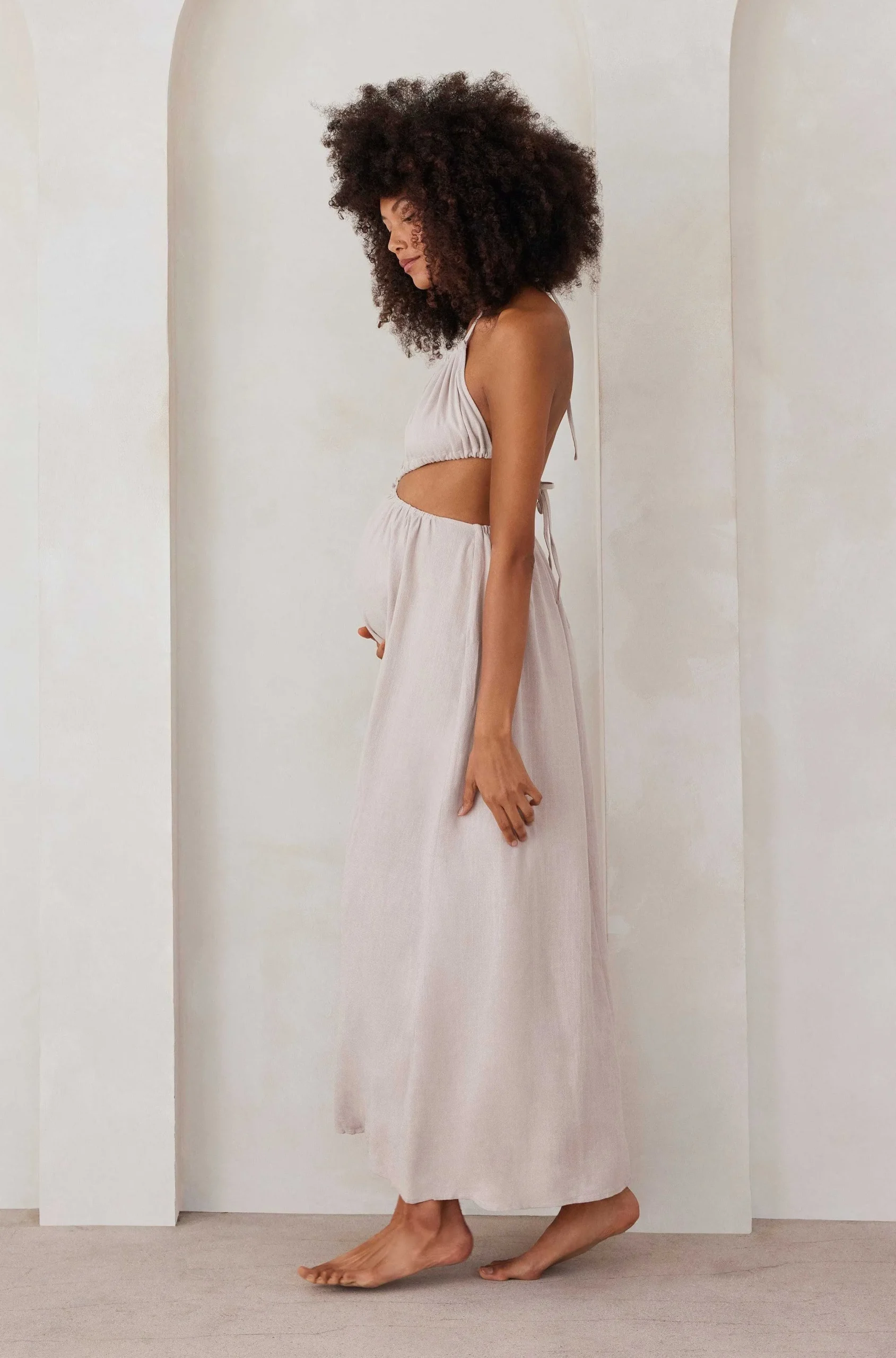 BUMPSUIT Cut Out Linen Dress| Dresses