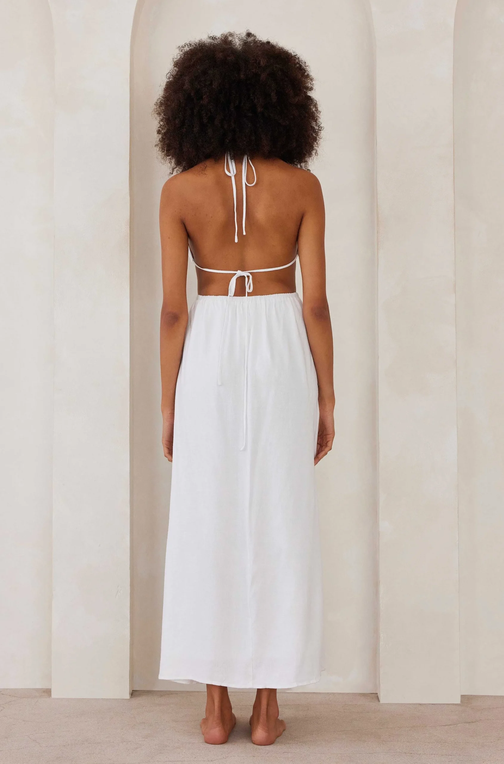 BUMPSUIT Cut Out Linen Dress| Dresses