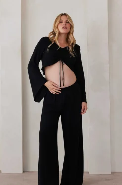 BUMPSUIT Drawstring Linen Top| Tops & Bodysuits