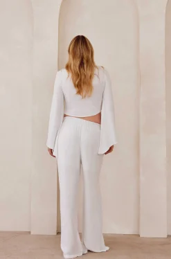 BUMPSUIT Drawstring Linen Top| Tops & Bodysuits