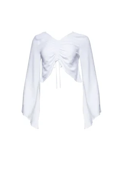 BUMPSUIT Drawstring Linen Top| Tops & Bodysuits