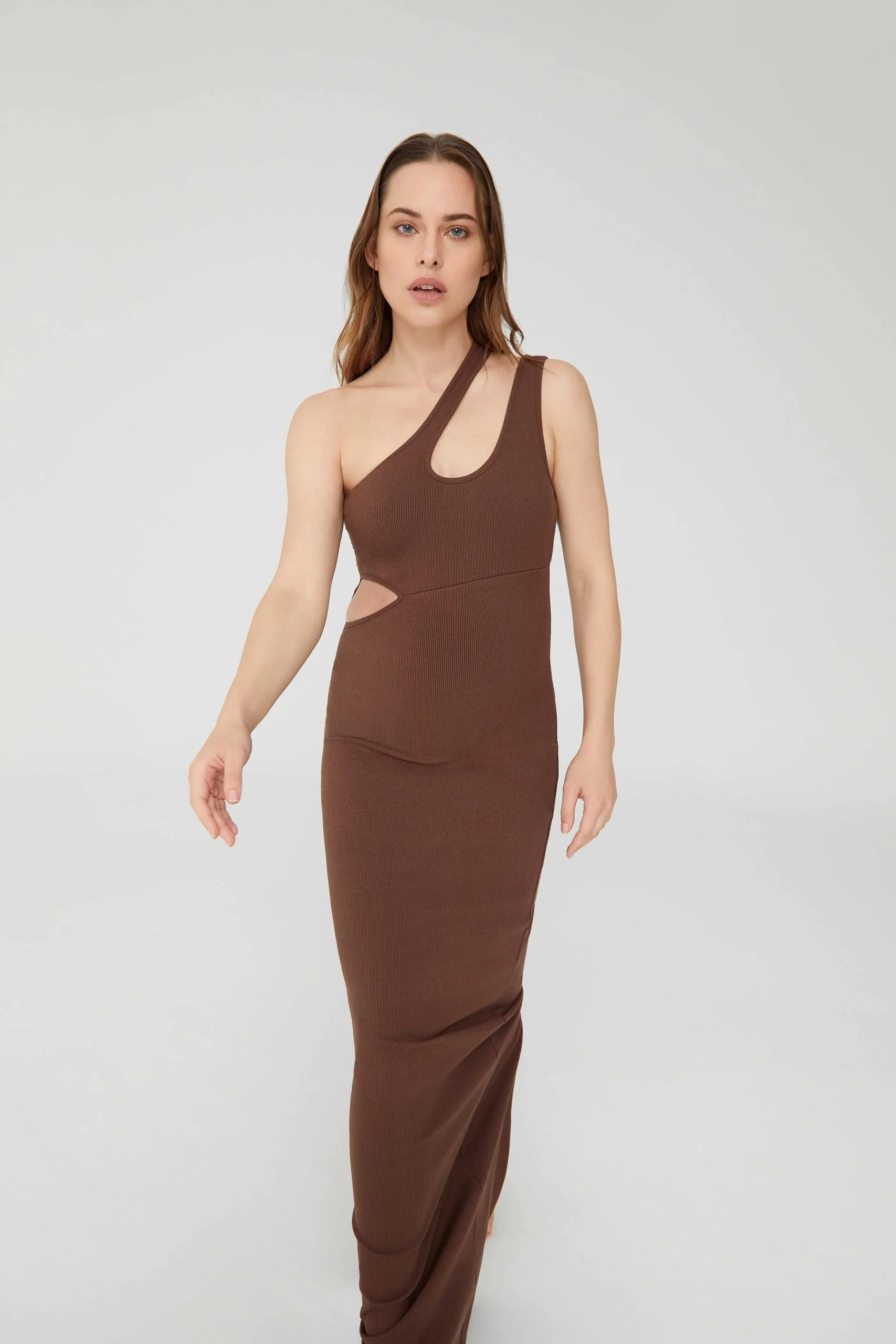 BUMPSUIT Sculpting Rib Cut Out Maxi Dress| Dresses