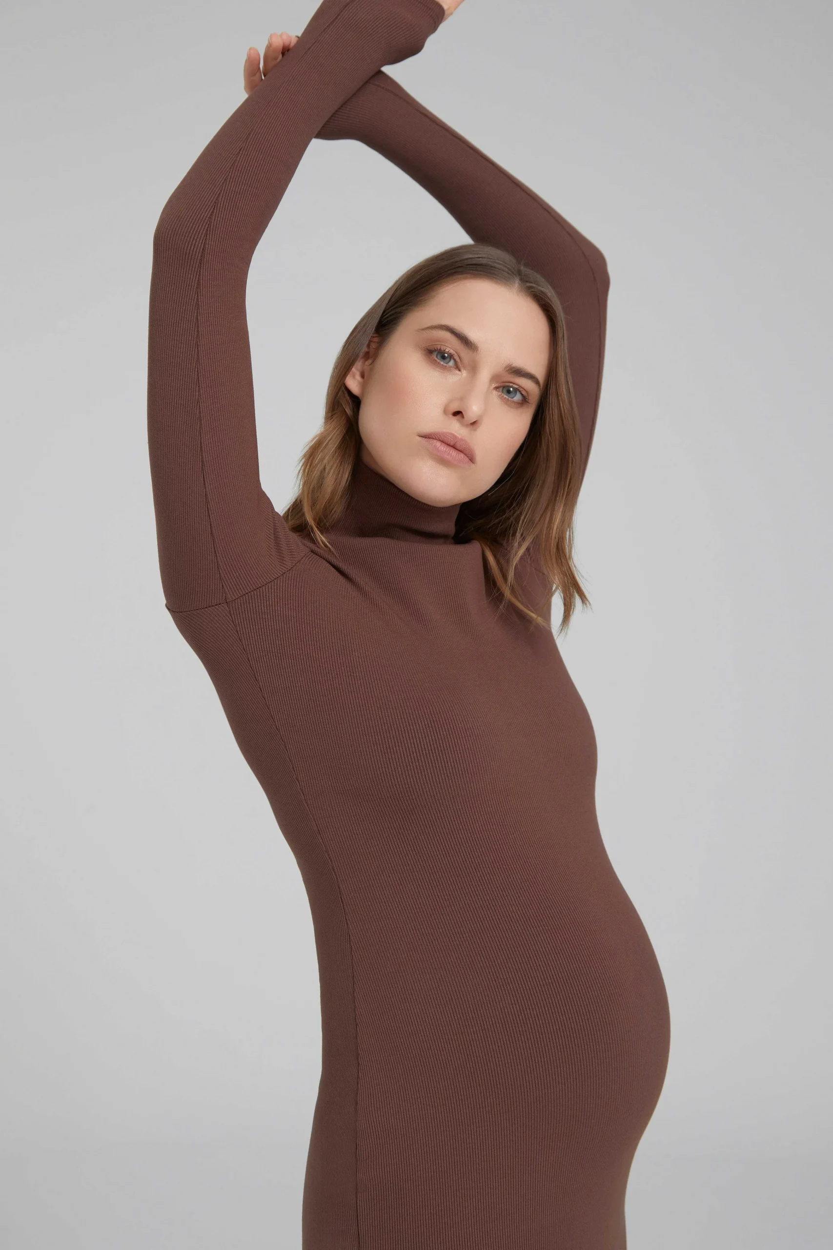 BUMPSUIT Sculpting Rib Long Sleeve Dress| Dresses