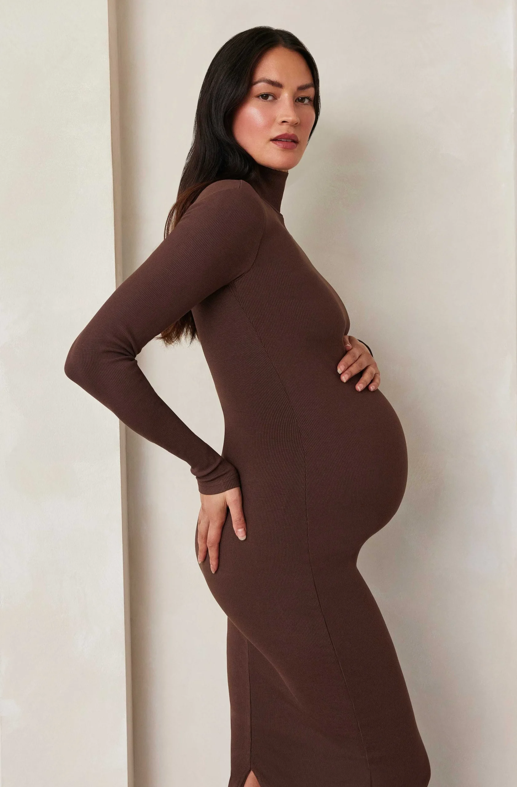 BUMPSUIT Sculpting Rib Long Sleeve Dress| Dresses