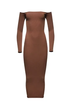 BUMPSUIT Sculpting Rib Off The Shoulder Dress| Dresses