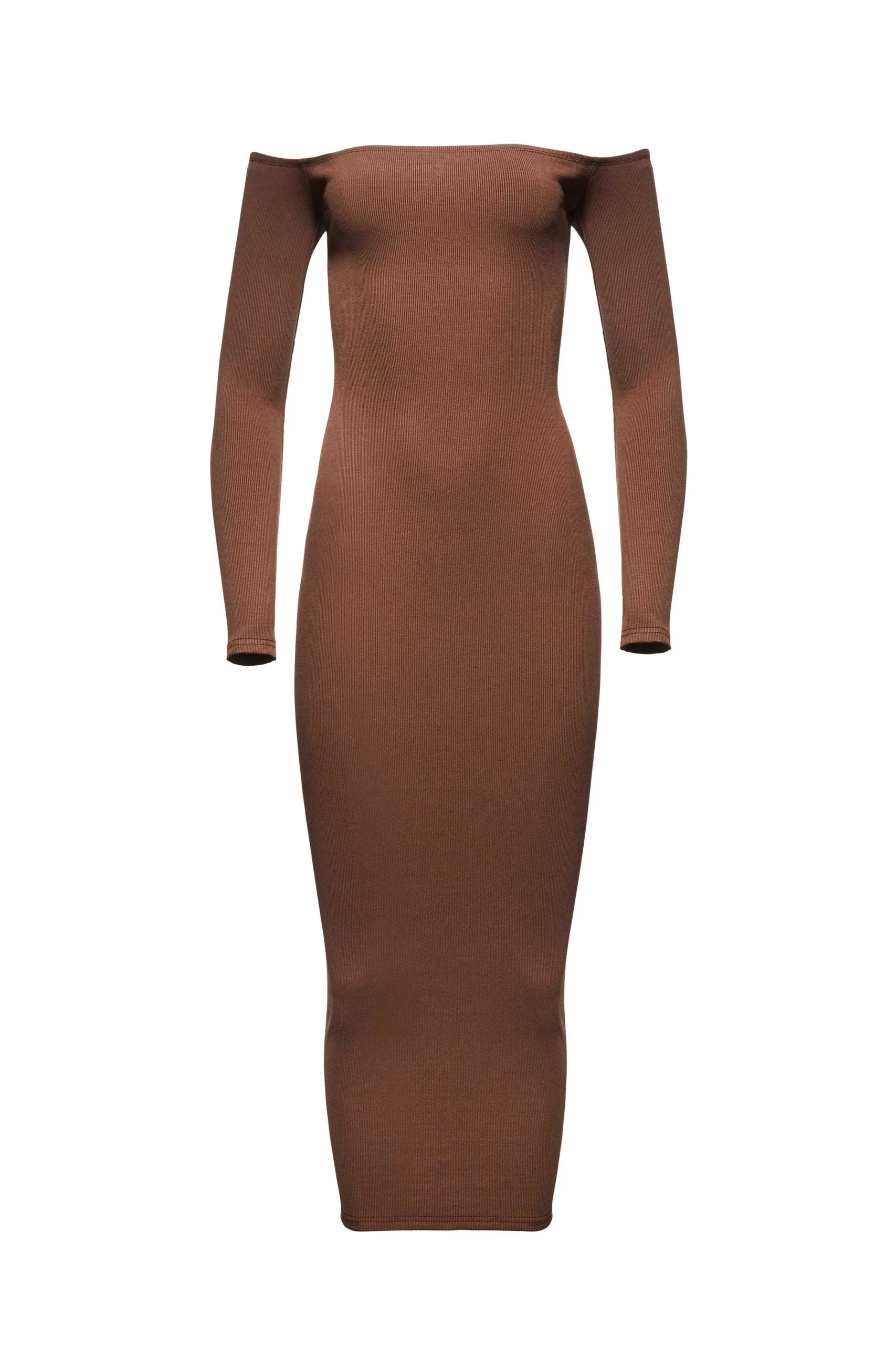 BUMPSUIT Sculpting Rib Off The Shoulder Dress| Dresses