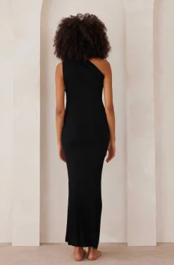 BUMPSUIT Soft Rib Maxi One Shoulder Dress| Dresses