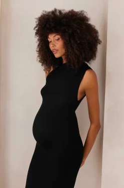 BUMPSUIT Soft Rib Maxi One Shoulder Dress| Dresses