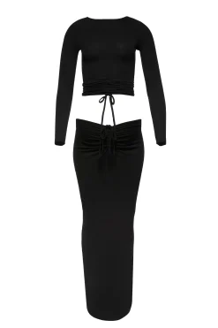 BUMPSUIT Soft Rib Maxi Skirt| Dresses