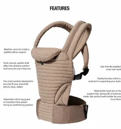BUMPSUIT The Armadillo Baby Carrier - Oyster| The Armadillo