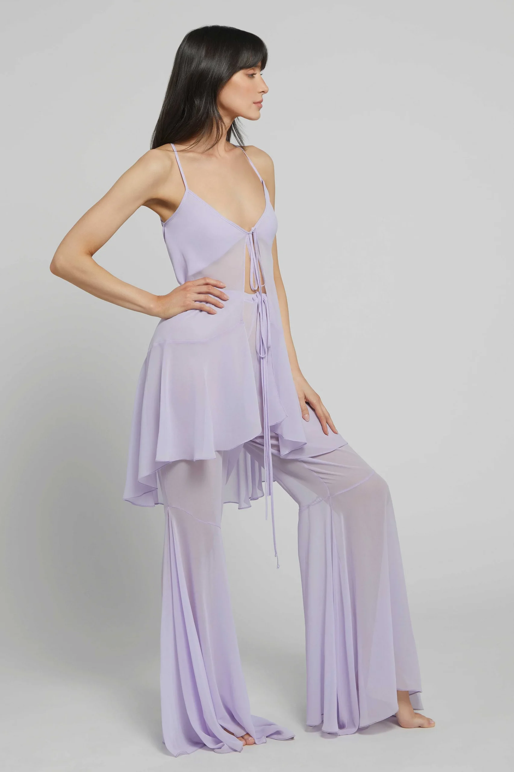 BUMPSUIT The Chiffon Flare Pant| Swimwear