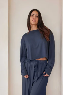 BUMPSUIT The Cloud Long Sleeve Crop Tee| Cloud Collection