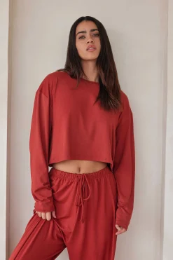 BUMPSUIT The Cloud Long Sleeve Crop Tee| Cloud Collection