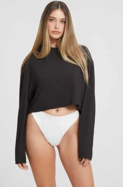 BUMPSUIT The Cloud Long Sleeve Crop Tee| Tops & Bodysuits