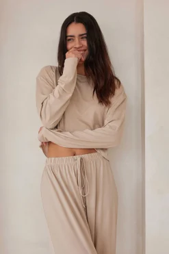 BUMPSUIT The Cloud Long Sleeve Crop Tee| Tops & Bodysuits